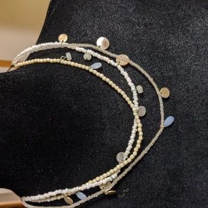 Bead multi strand necklace